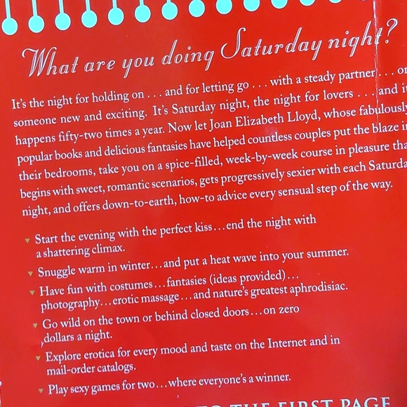 5/$25 Romantic Book:  52 Saturday Nights, Heat Up Your Sex Life Even More. - Picture 2 of 7